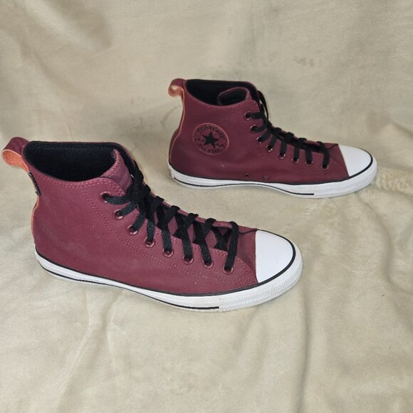 LEATHER CHUCK TAYLOR CONVERSE ALL STAR HIGH TOPS MEN'S US 8.5 UNISEX - Picture 4 of 13